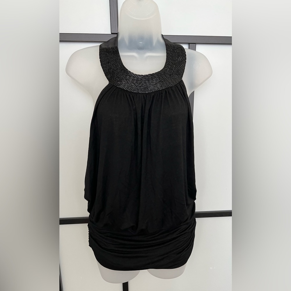 Vintage Y2k Forever 21 XXI Black Halter Top Backless MEDIUM Going Out Top